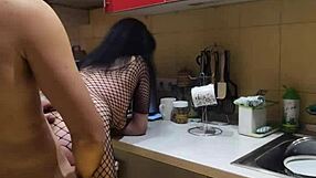 THE BEST SEX IN THE KITCHEN with milf wife
