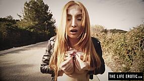 Does the ball gag make you cum harder with nipple clamps?