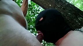 Maîtresse Kantalis Offers Her Slave Ebed In The Forest.