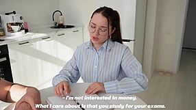 young teacher gets fucked during class on her desk