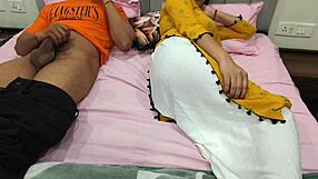 guy decides to masturbate in stepsister's room, but gets caught and punished with big cock