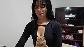 roasted and spurred after stone paper tiger game, then fucked hot sex with laura