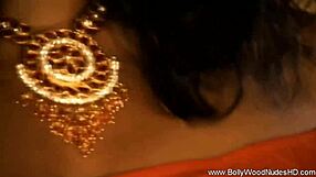 gorgeous indian woman dances naked in a beautiful striptease