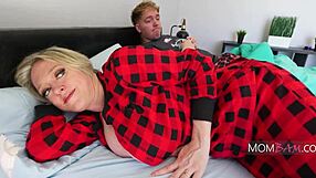 sharing bed with step mom turns super naughty