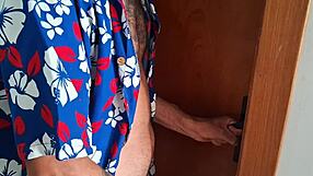 Old Guy Fucks Young Chick in Bathroom