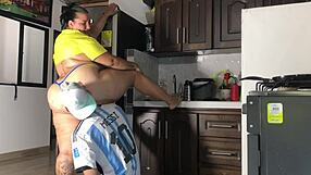 argentine guy fucks colombian woman hard in doggystyle.