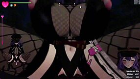 In the hentai game, the guard girl reveals secrets while having sex in the park, part 2