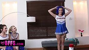 Can cheerleaders share coach's cock?
