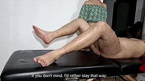 Masseuse stripped, blowjob, riding