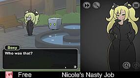 Nicole takes on a nasty job in this erotic interactive game