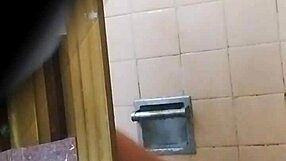Spying On Colombian Teacher's Skirt Upskirt In Public Bathroom