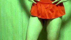 Cute girl in swimsuit forced to insert oversized anal plug for training