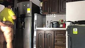 argentine guy fucks colombian woman hard in doggystyle.