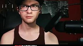 Big natural tits babe MASTURBATES on cam while STEPbrother WATCHES