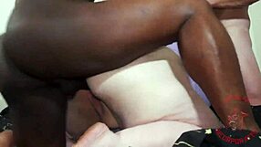 Geminis gangbang features ass licking, big black cocks, and bareback action.