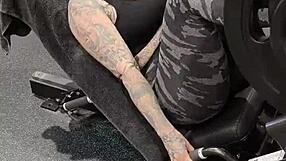 milf gym life with huge ass and tits in leggings