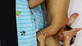 Roughly Fucking the Slut Wife in Step Brother's Room – He Enters!