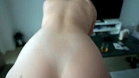 Wife Gives Cute Blowjob Then Rides Husband.