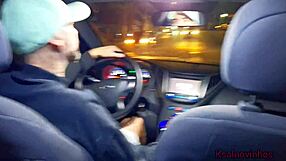 Watch Her Tease The Driver!