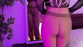 Hot milf tears her tights passionately