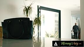 mommys boy upset man caught wife lauren phillips fucking their stepson gets convinced to join in