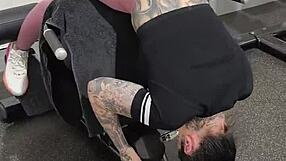 milf gym life with huge ass and tits in leggings