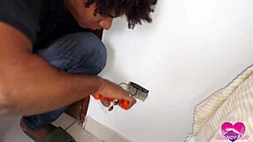 The handyman delivers an electric anal creampie to the big ass milf