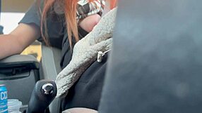 Artemisia Love Flashes Big Tits While Driving Around