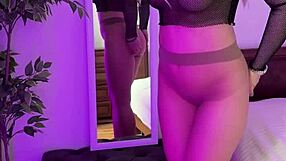 Hot milf tears her tights passionately