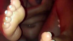 Thick Ebony With Big Natural Tits And Pretty Toes Fucked By BBC