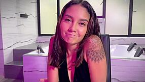 Horny latina fucks friend's boyfriend in motel - allison sweet