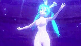 hatsune miku alien project diva nude mod full nude bunny costume
