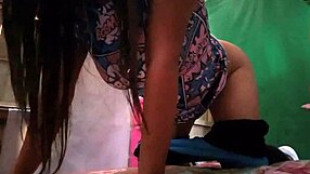 Innocent mother-in-law convinces stepson for intense sex in husband's room