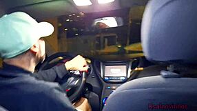 Watch Her Tease The Driver!