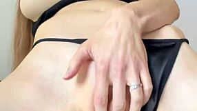 Lactating MILF feels intense orgasm with spraying milk.