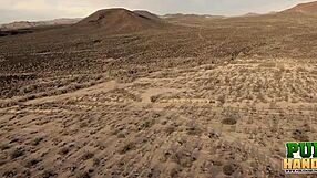 public handjobs ashton haze horny in desert 😏