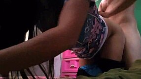 Innocent mother-in-law convinces stepson for intense sex in husband's room