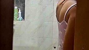 I SPY on my DELICIOUS rommie CHANGING, BATHING, and SHOWERING!