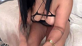 deep throat with giant toys in ass and pussy with my friend 😈