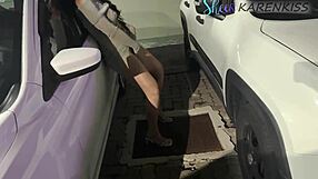 Paguei Um Boquete Para O Manobrista No Estacionamento Da Festa Na Frente Do Corno- Karenkiss.