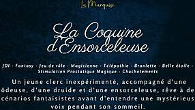 The Naughty Enchantress Guides You in a Sensual French ASMR Jerk Off Fantasy