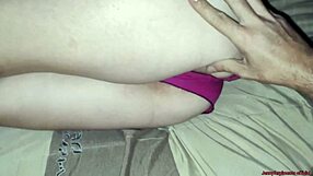 virgin stepdaughter lets me touch her cute pussy and begs for ass only to keep virginity