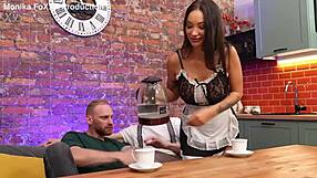 Monika Fox punished with hard anal DP and deepthroat 😈