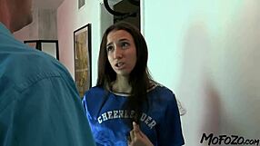 amateur with small tits licks big cock sloppy oral before assfucking