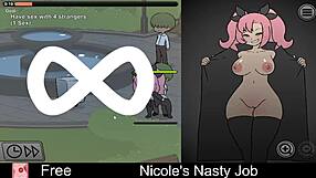 Nicole takes on a nasty job in this erotic interactive game