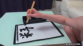 Japanese girl Renka Shimizu feels intense pleasure sucking cock to orgasm