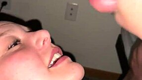 Teasing, Flashing, Then Slurping Cum In Public Bar.