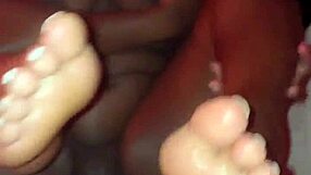 Thick Ebony With Big Natural Tits And Pretty Toes Fucked By BBC