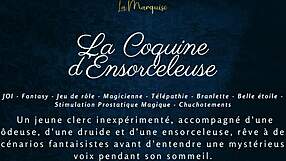 The Naughty Enchantress Guides You in a Sensual French ASMR Jerk Off Fantasy