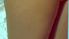 College Desi With A Sexy Dress And Sneakers Playing With Glass Dildo